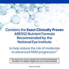 Close-up of PreserVision AREDS2 softgels highlighting smooth texture for easy swallowing.