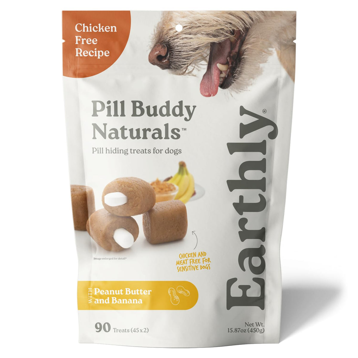 Presidio Pill Buddy Naturals soft texture closeup for easy pill concealment.
