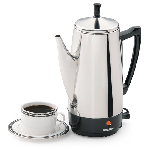 Presto 02811 percolator lid-view highlighting rapid brewing and aroma