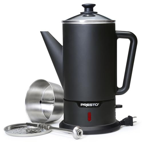 Presto 02815 matte-black-finish highlights modern styling on the counter.