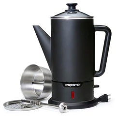 Presto 02815 matte-black-finish highlights modern styling on the counter.