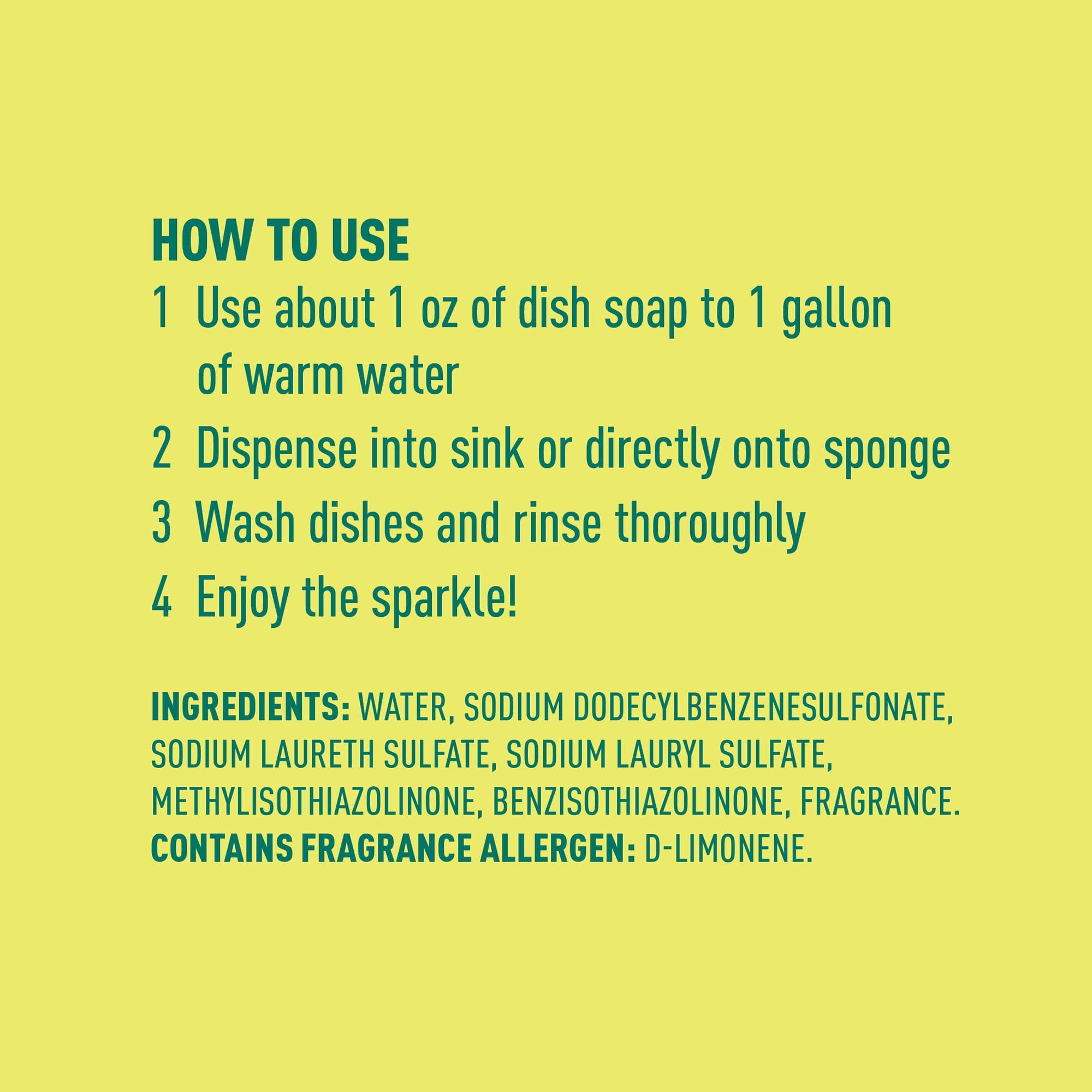 Presto! lemon label closeup emphasizes lemon scent and formula notes.