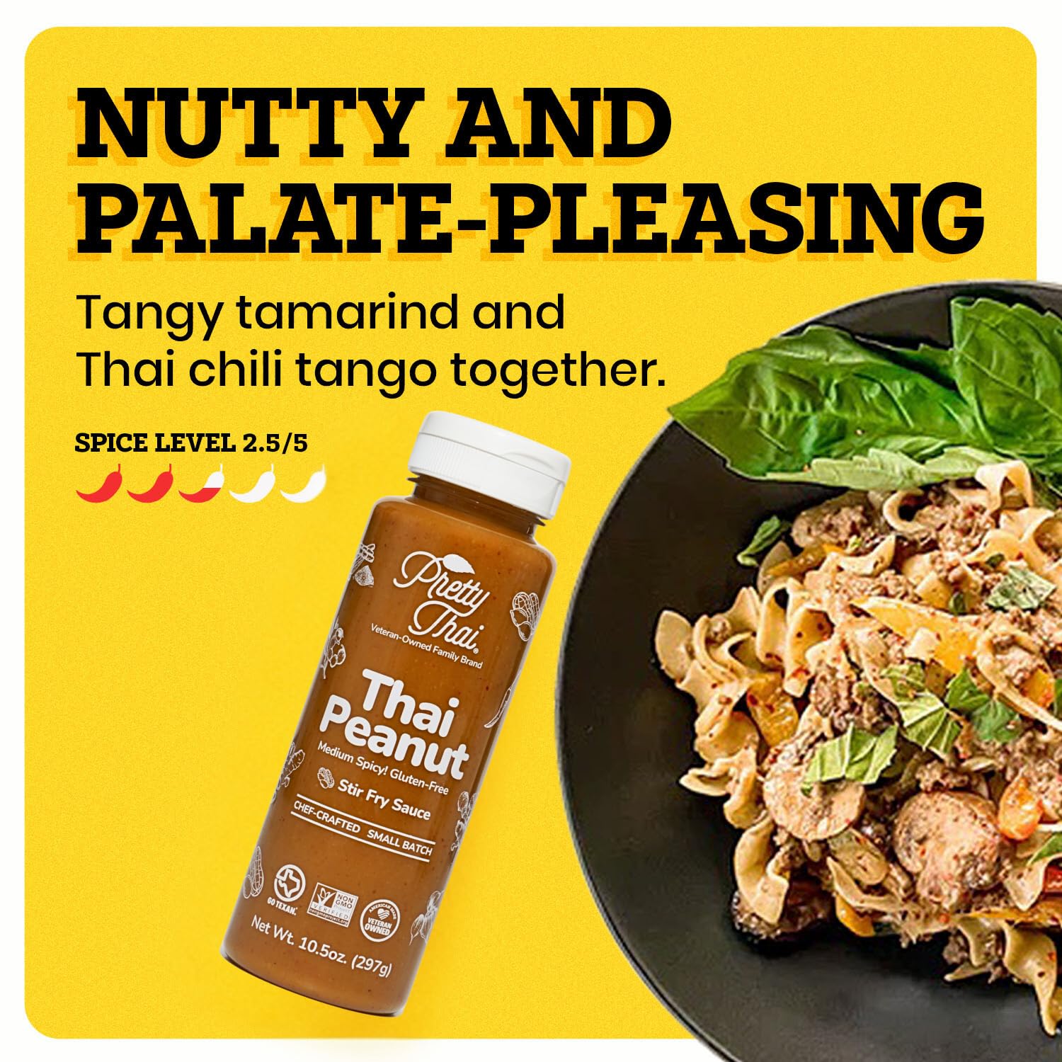 Pretty Thai Peanut Sauce on rice to heighten nutty Thai flavor