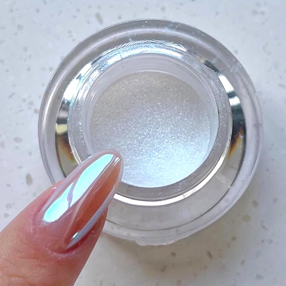 PrettyDiva Moonlight Chrome Nail Powder 0.3g sample for testing without waste.