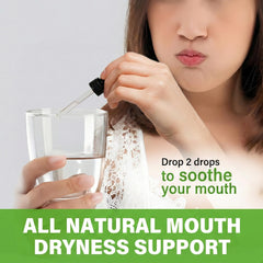 Close-up of the dropper showing precise application for gentle gum support.
