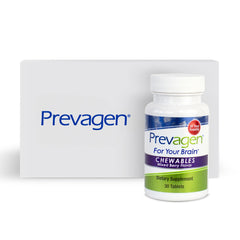 Prevagen Regular Strength Berry Chewables packaging, showcasing a 30-day supply for daily brain support.