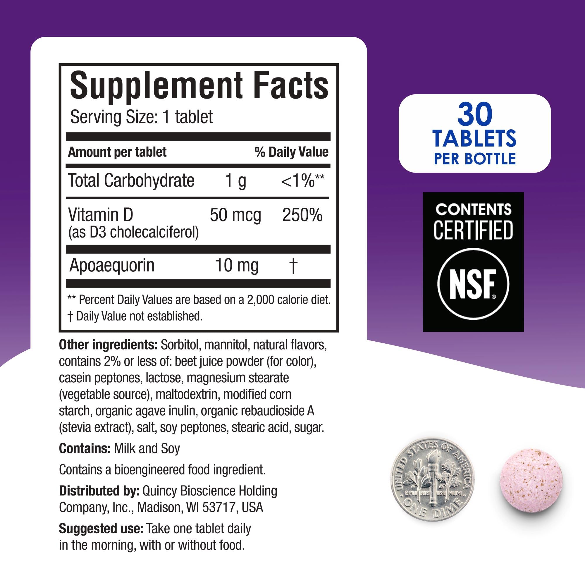 Prevagen with Vitamin D3 indicated on pack