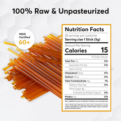 PRI Manuka Honey Sticks used in tea or yogurt for natural sweetness