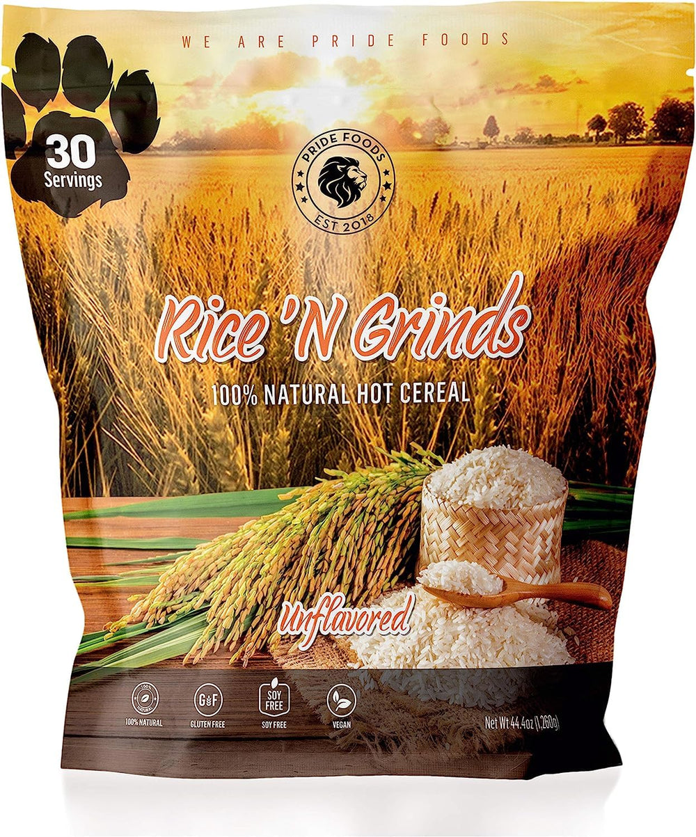 Pride Foods Rice 'N Grinds cooking in pot demonstrates fast prep.
