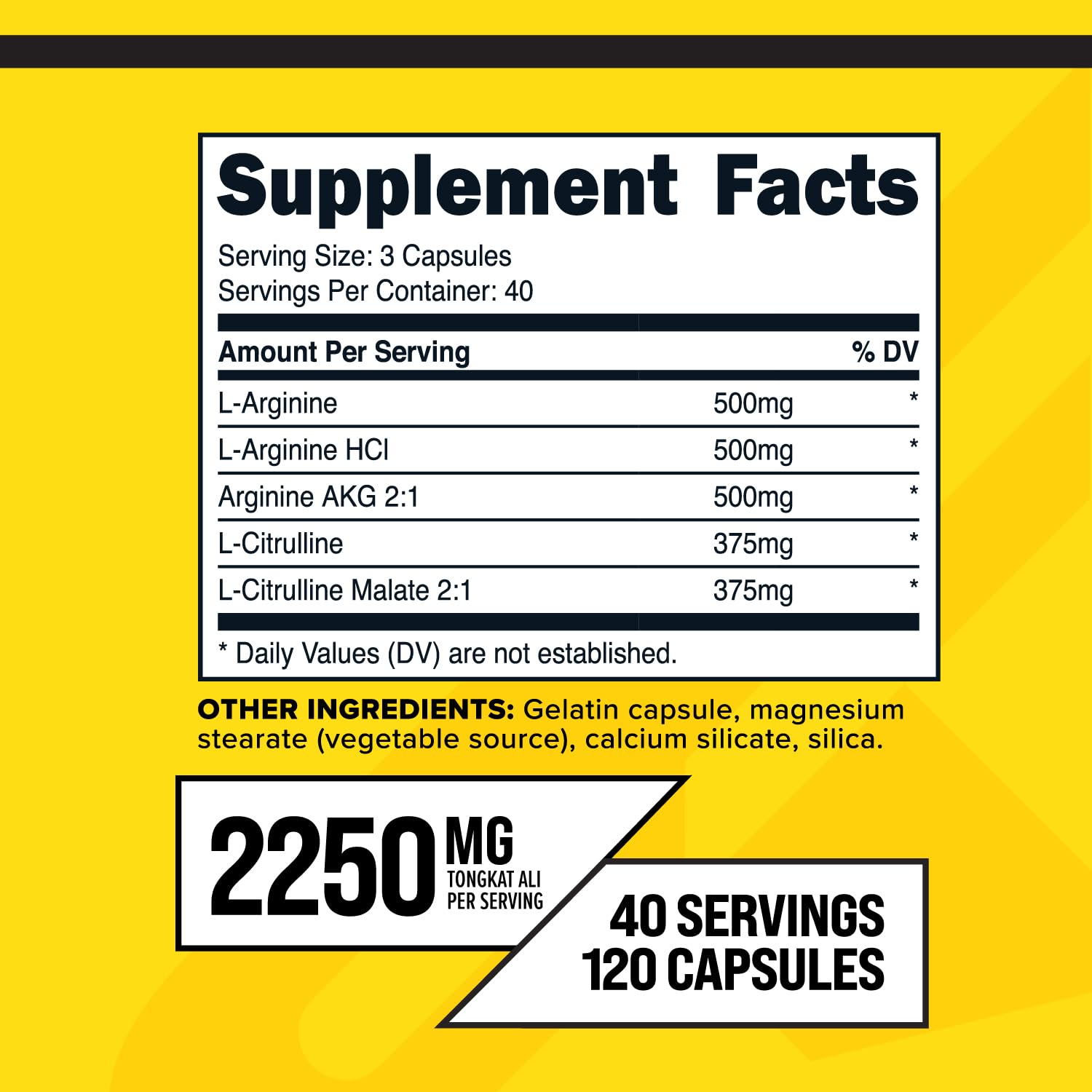 Primaforce Nitric Oxide Booster label highlights premium blend for workouts.