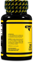 Primaforce Yohimbine HCl capsules close-up showing compact, easy-to-swallow dose