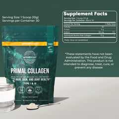 Nutrition panel view shows 30 scoops per container for extended use.