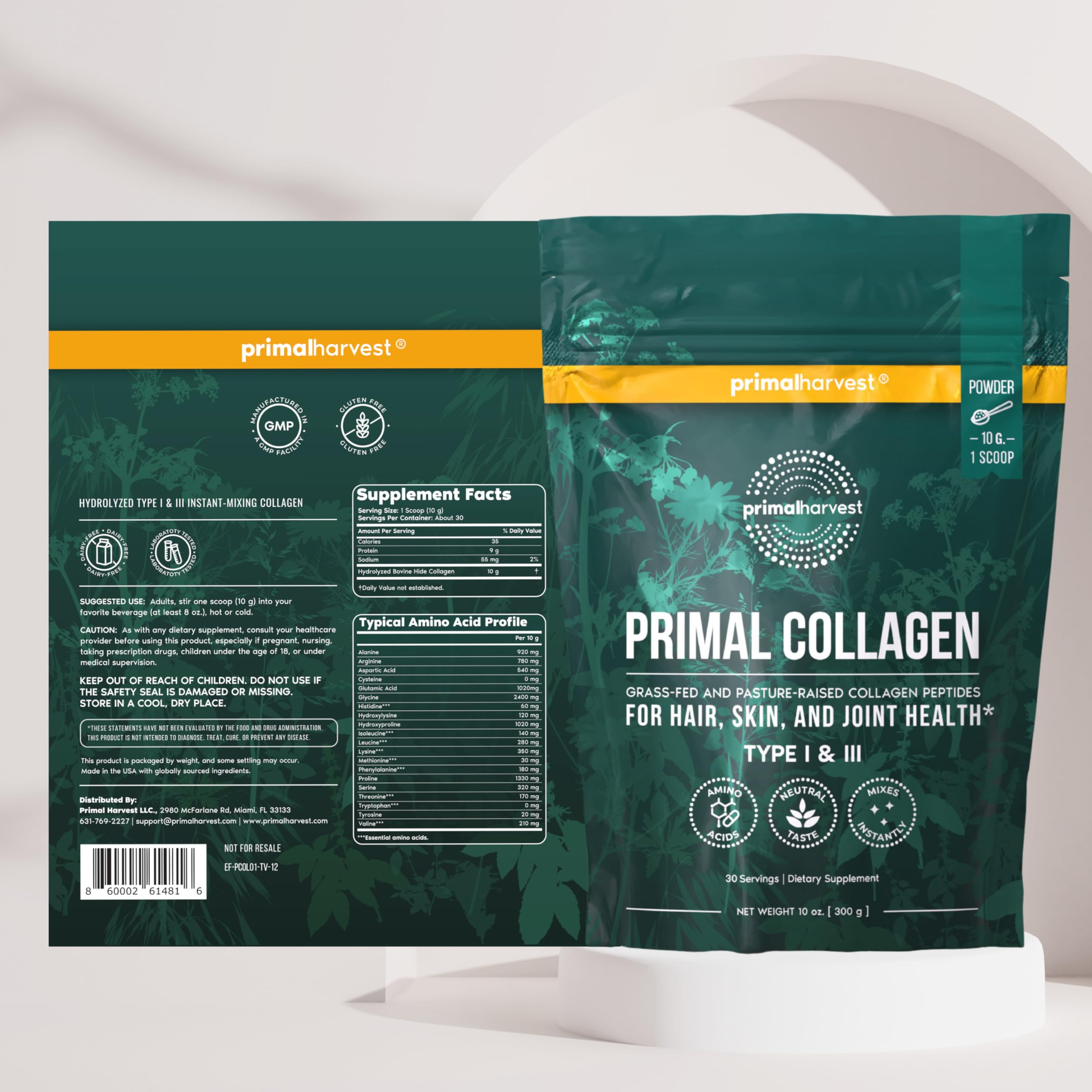 Primal Harvest Collagen two-pack on a store shelf.