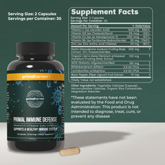Immune Defense capsules for daily essential nutrients.