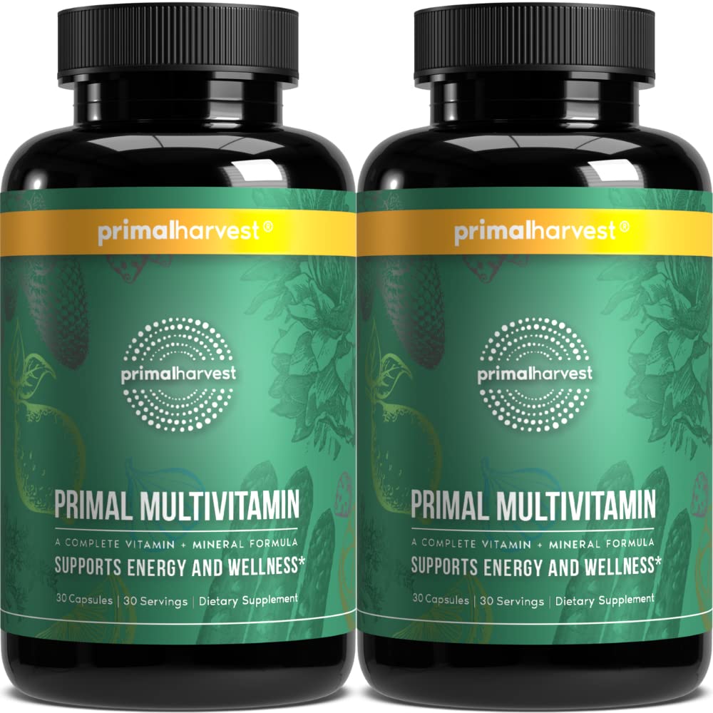 Primal Harvest Primal Multivitamin bottle front for daily wellness.