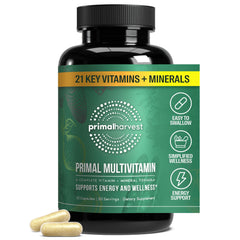Primal Harvest Primal Multivitamin bottle front view supports daily vitality.