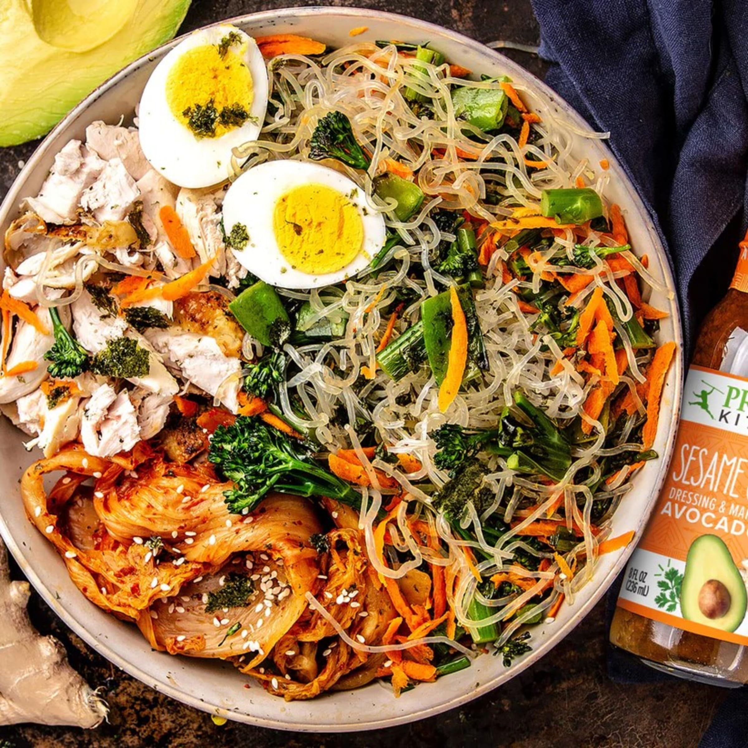 Primal Kitchen Asian slaw dressed with Sesame Ginger Vinaigrette.