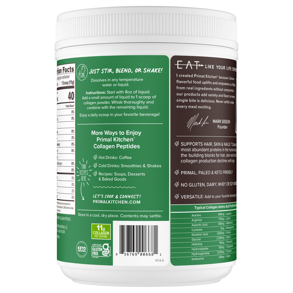 Primal Kitchen unflavored powder blends into gluten-free treats.