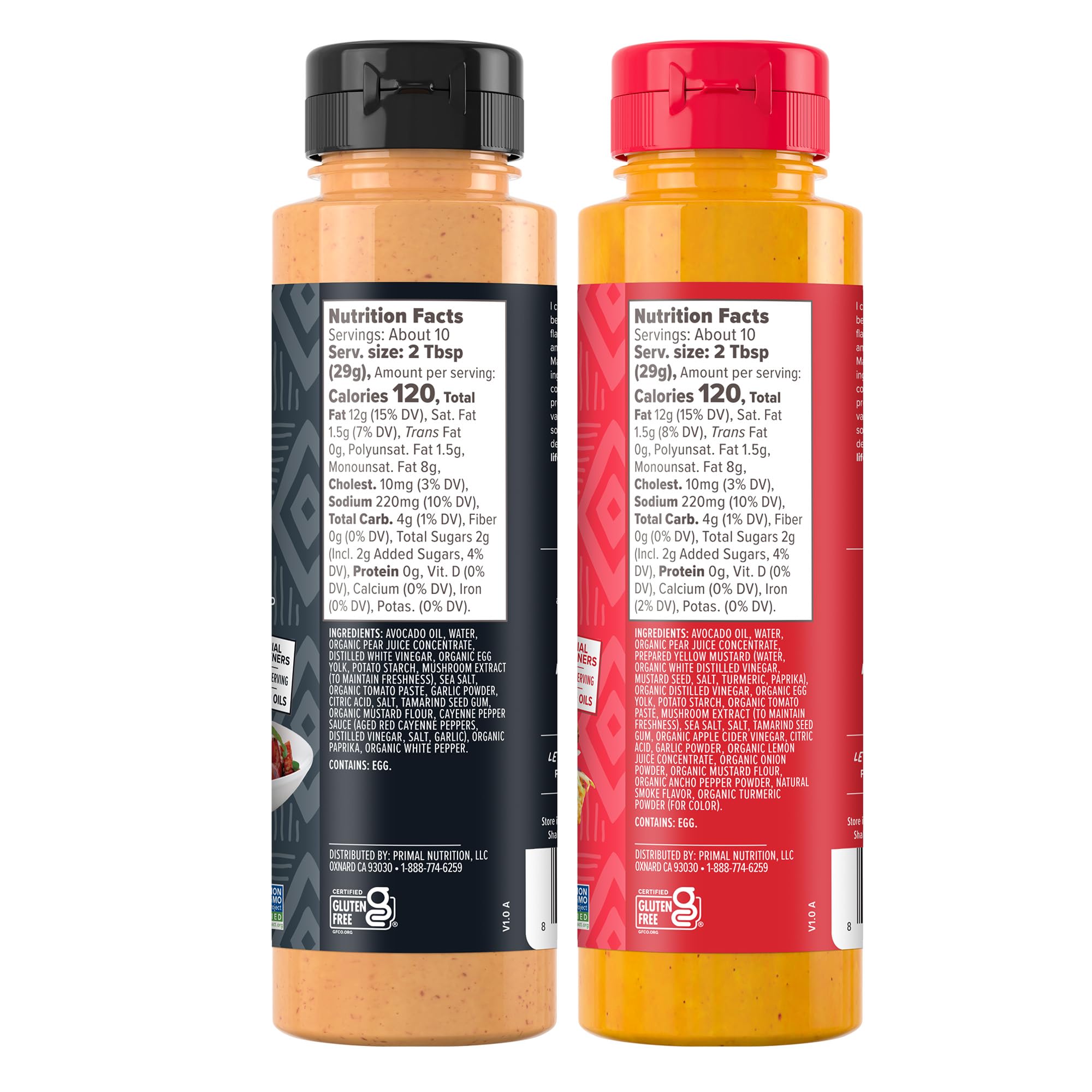 Primal Kitchen Chicken Dippin Sauce bottle pour, versatile dip for chicken and seafood