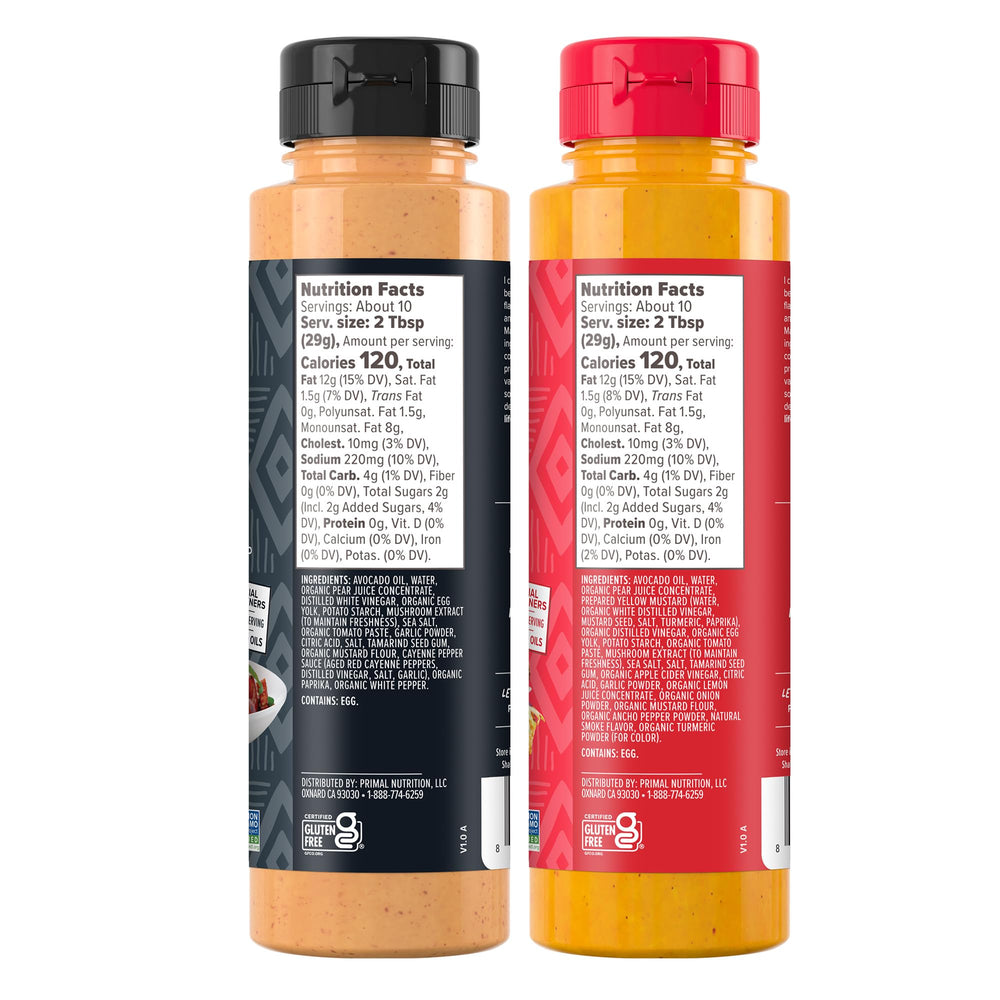 Primal Kitchen Chicken Dippin Sauce bottle pour, versatile dip for chicken and seafood