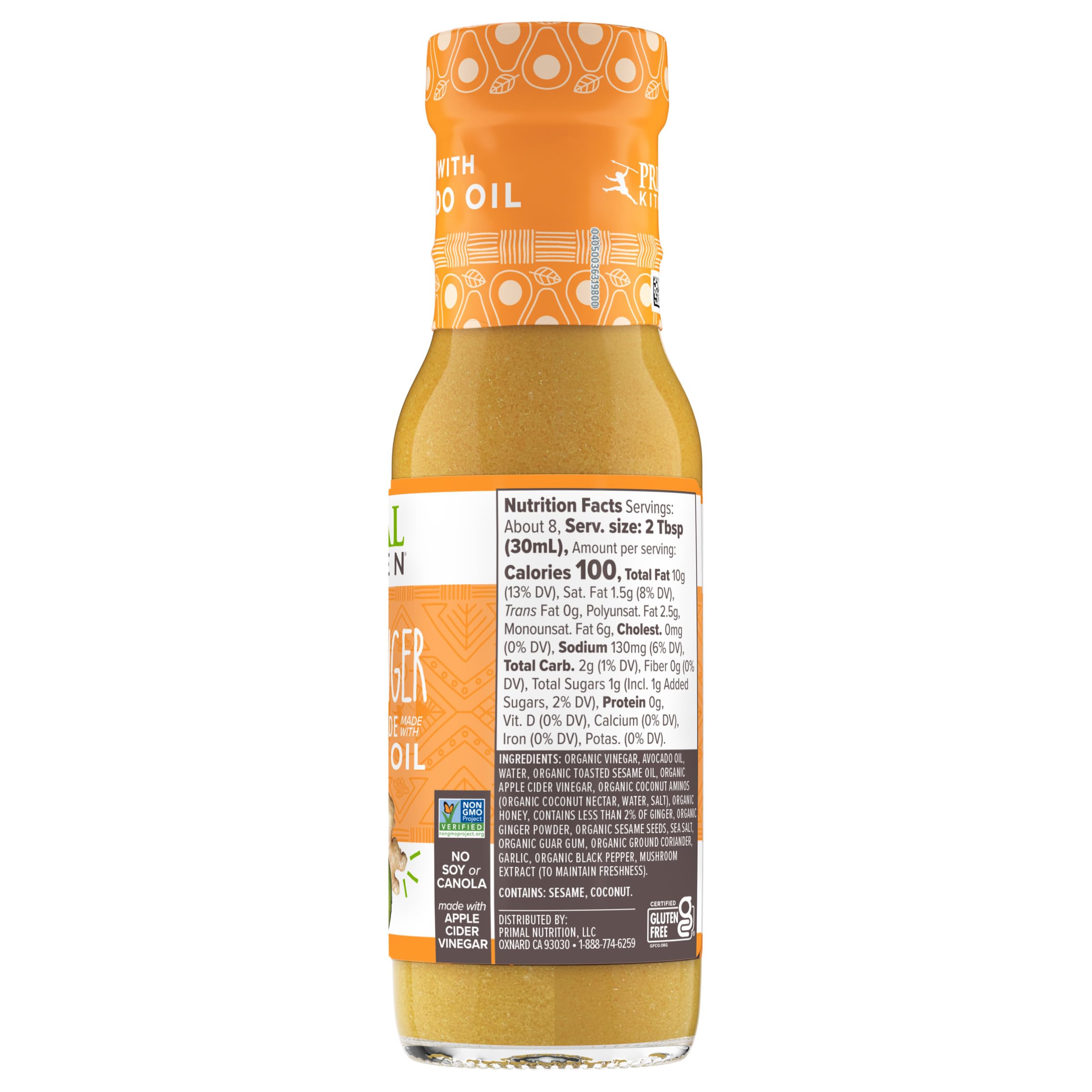Primal Kitchen Fresh ginger with sesame oil for flavor ideas.
