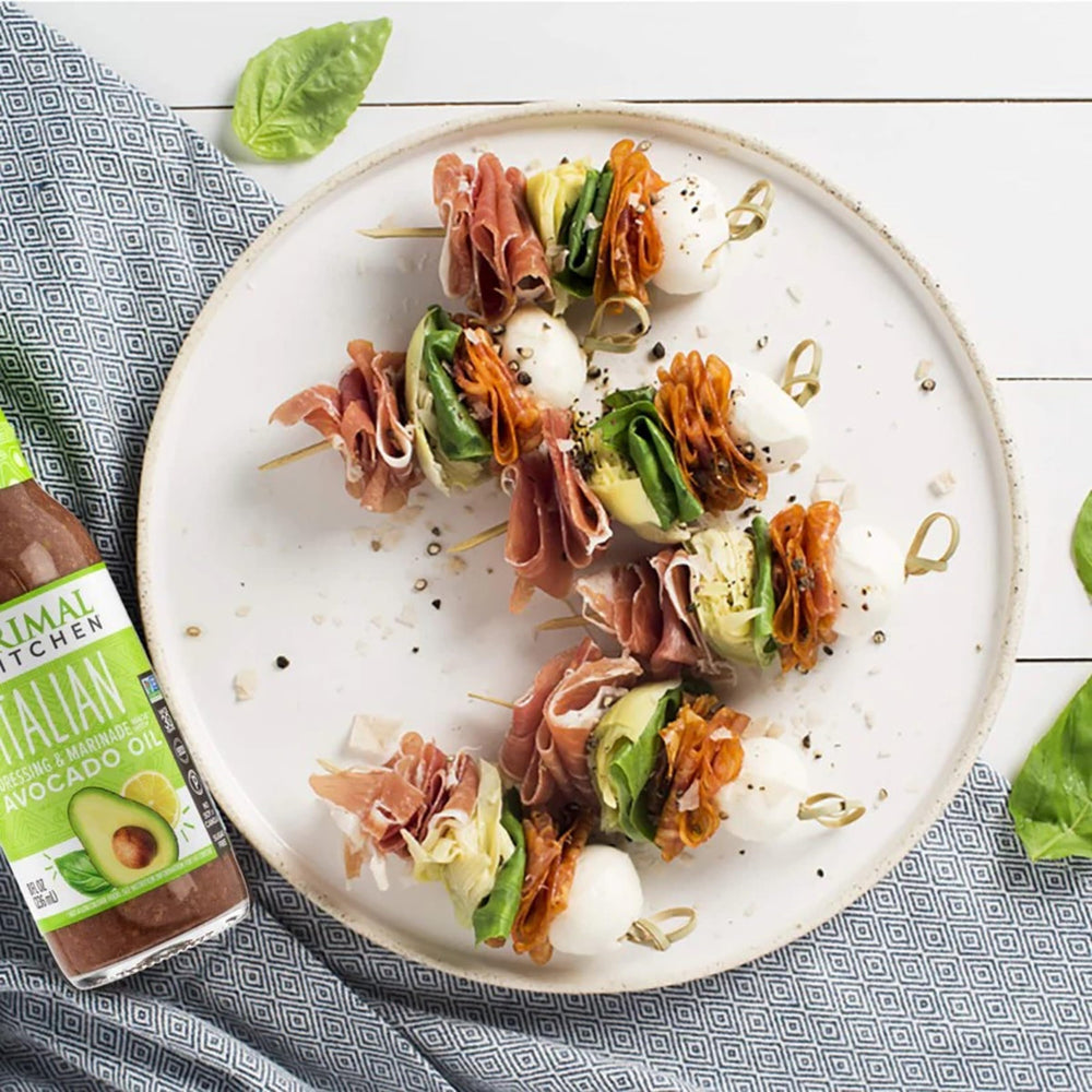 Primal Kitchen Italian Vinaigrette salad dressing boosts greens with avocado oil.