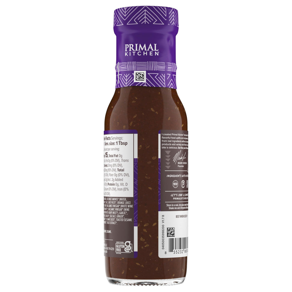Noodles tossed with Primal Kitchen No-Soy Teriyaki sauce