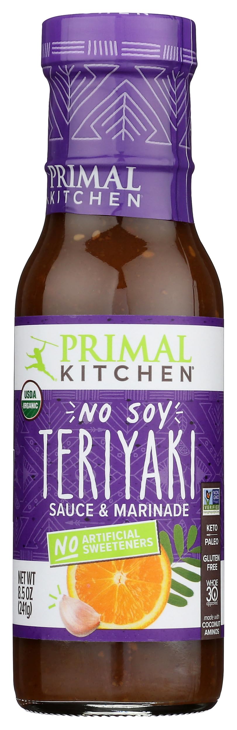 Primal Kitchen No-Soy Teriyaki wings glazed and baked
