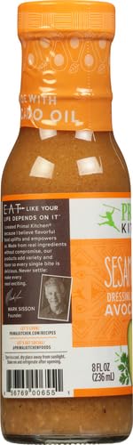 Primal Kitchen Sesame Ginger Vinaigrette on noodle salad glaze.