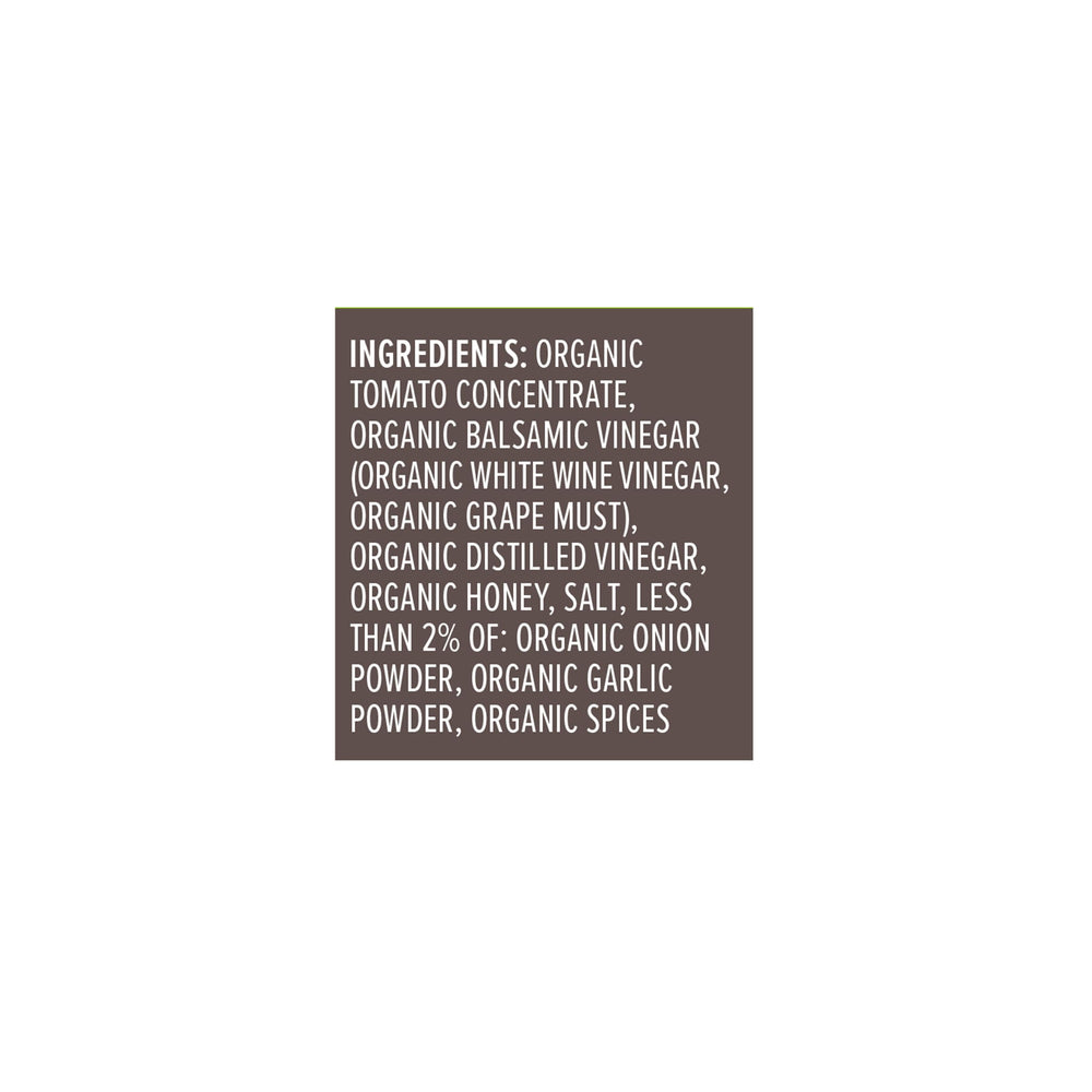 Primal Kitchen Tad Sweet Ketchup bottle beside organic ingredients emphasizing clean sourcing
