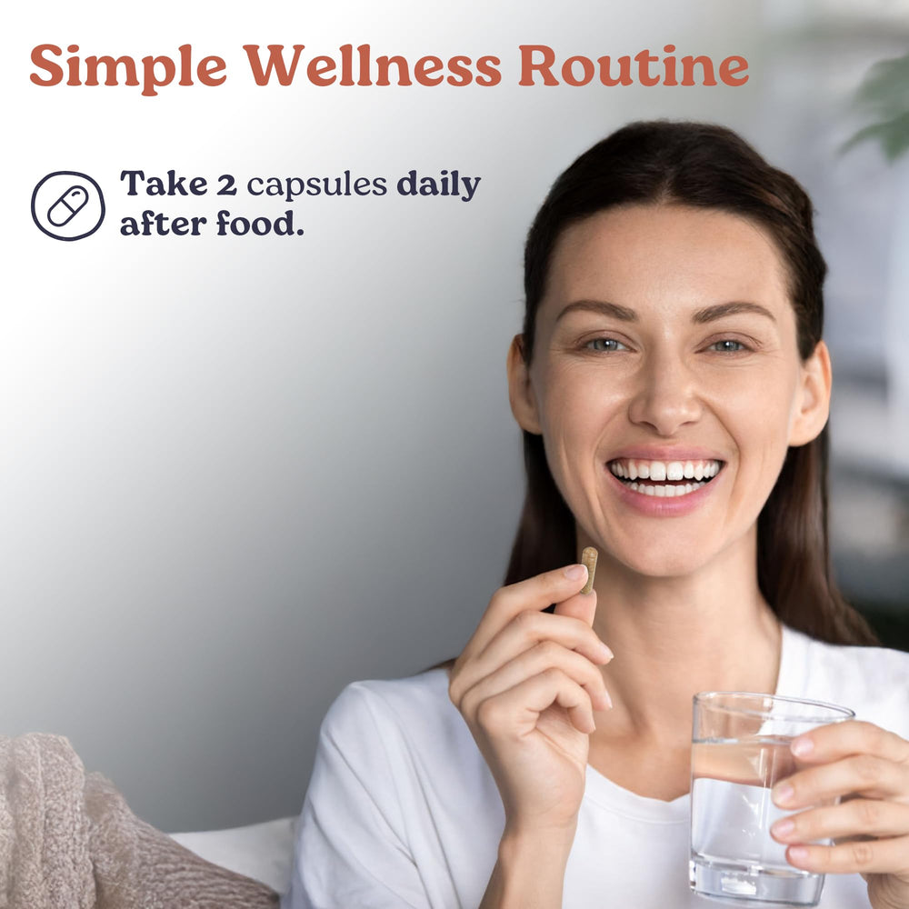 Primal Woman beef organ capsules on breakfast tray for daily routine.