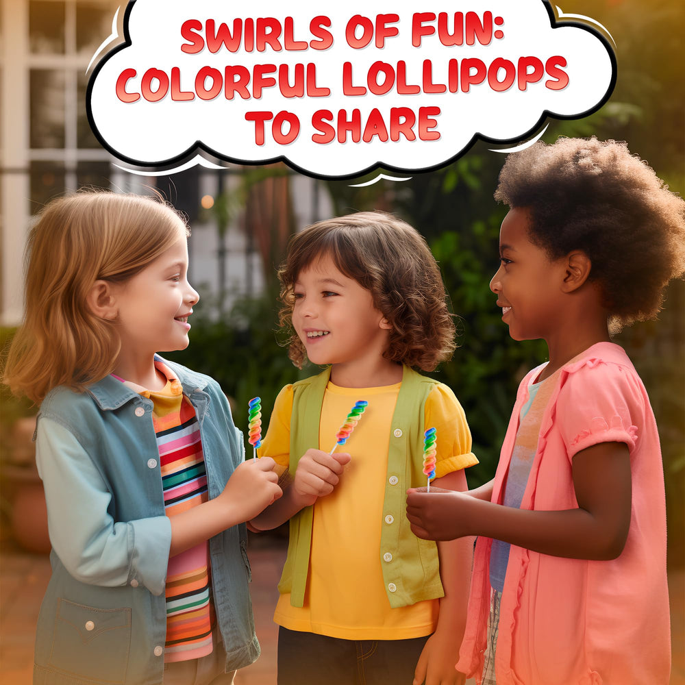Primary Colors Candy celebration-candy-lollipops enhance carnival or circus-themed gatherings.