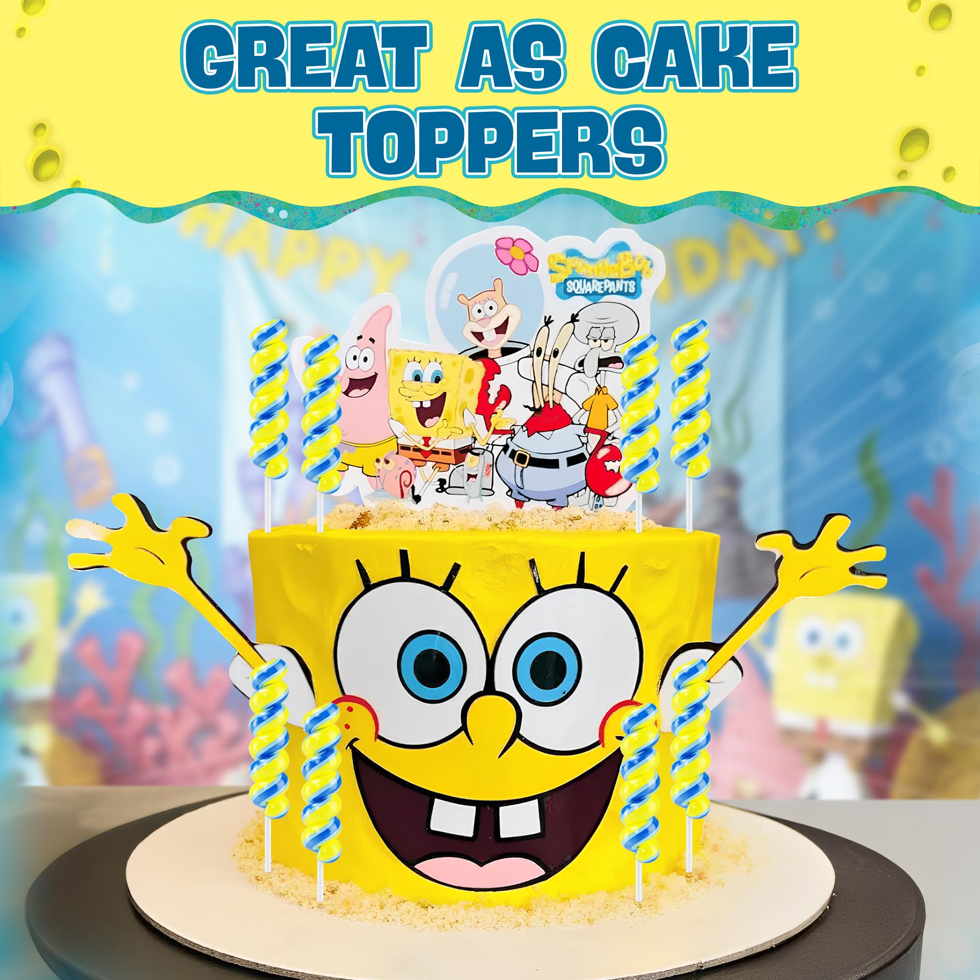 Colorful SpongeBob lollipops swirl add tropical flavor to celebrations