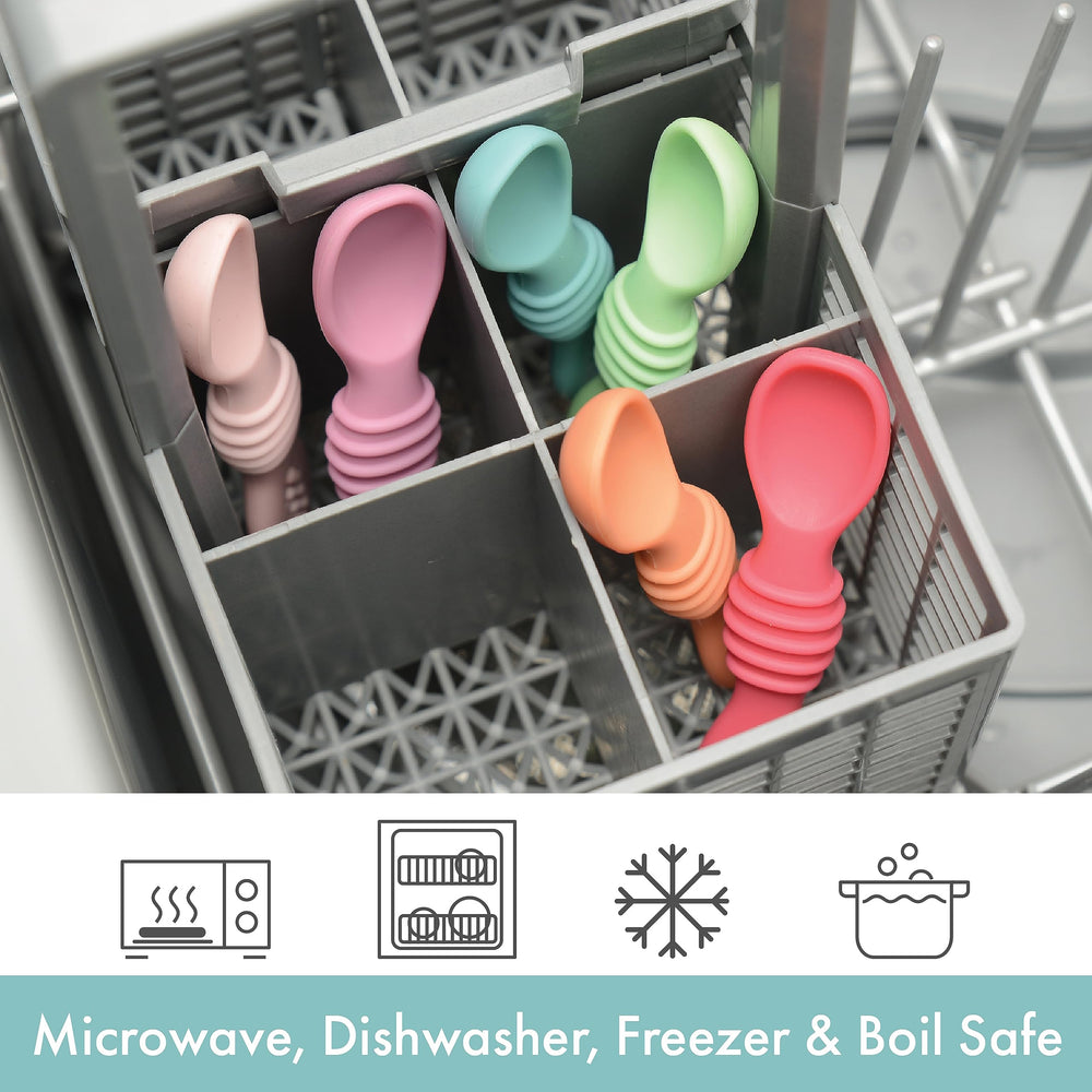 PrimaStella three-in-one spoon end offers chewing and dipping options.
