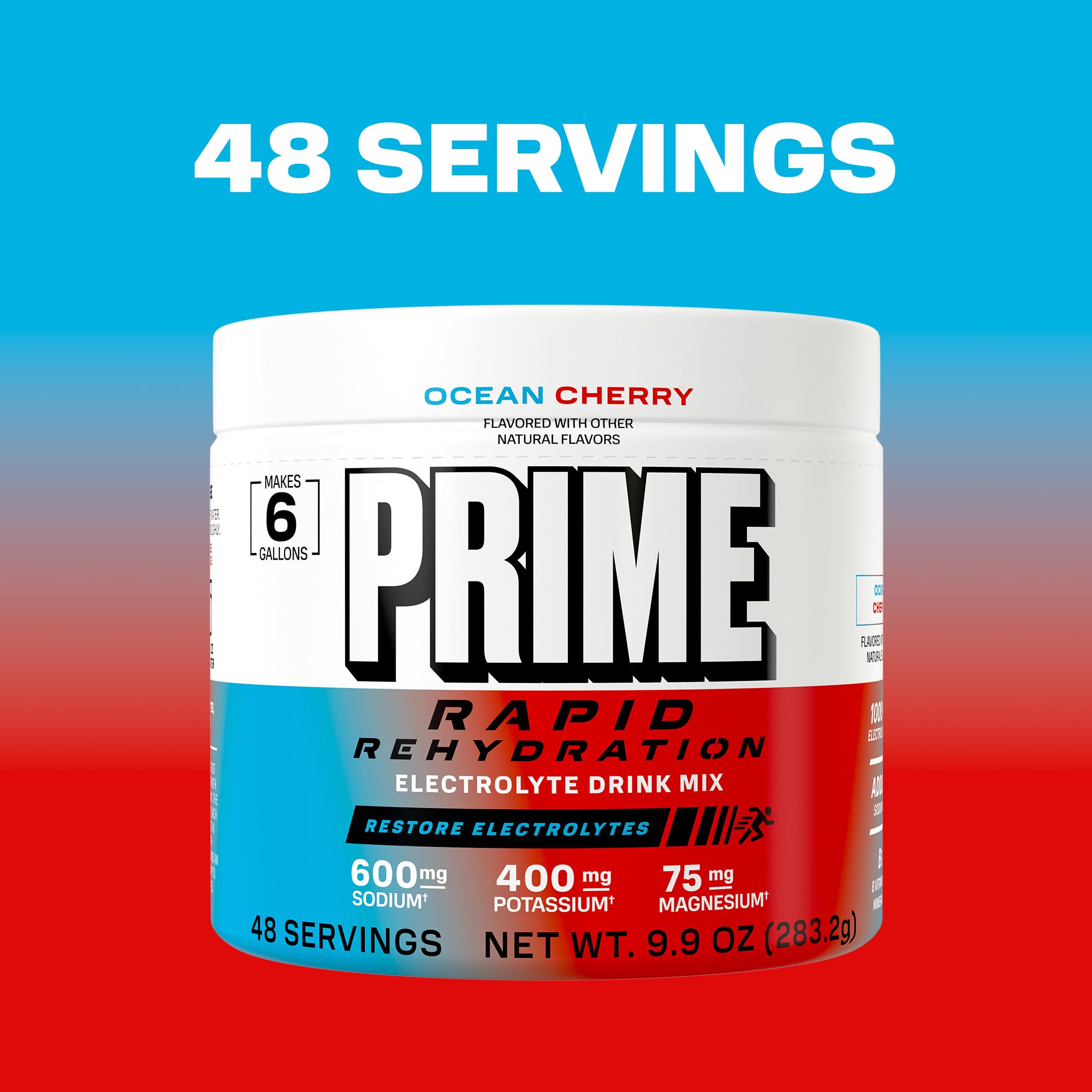 PRIME label highlights B vitamins and minerals.