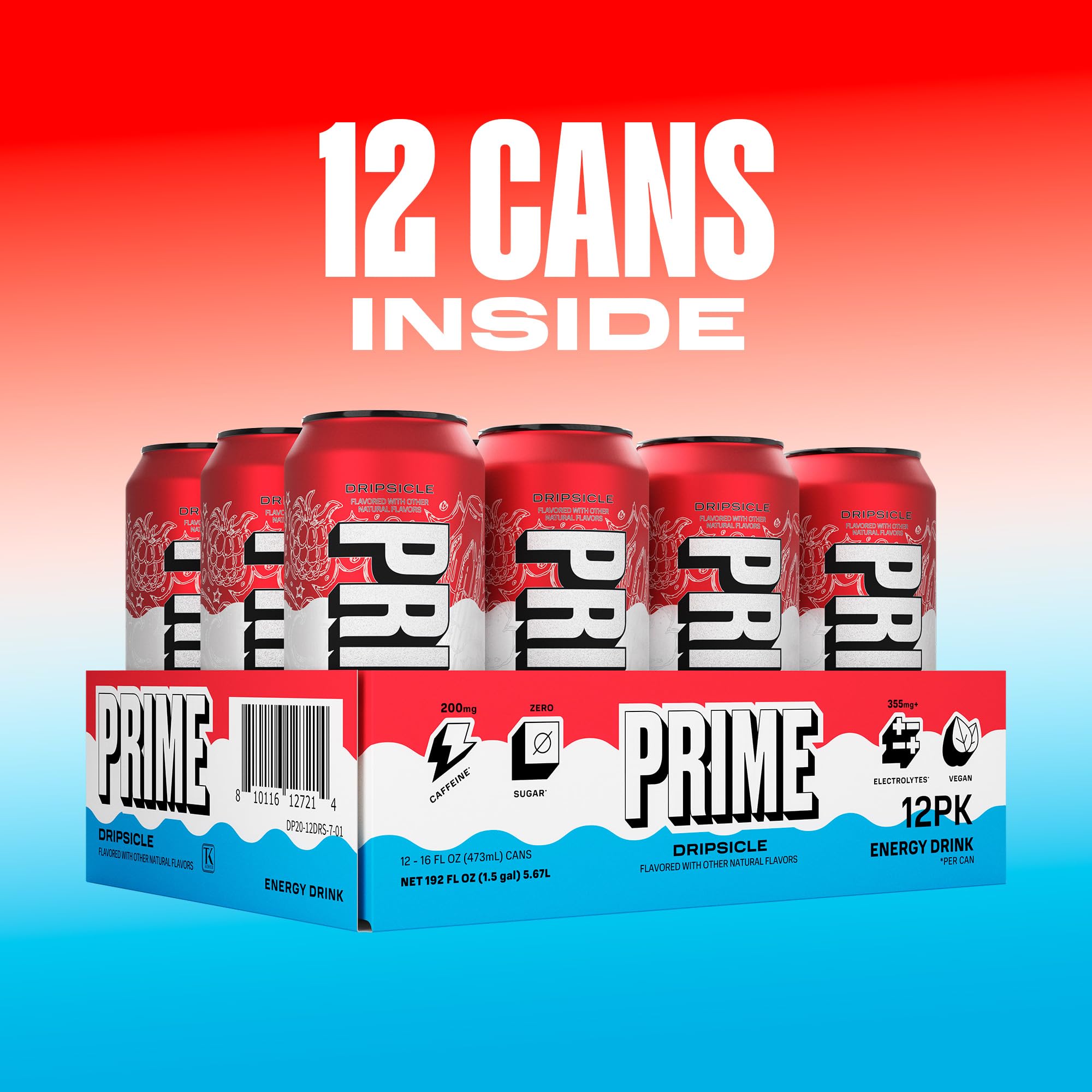 Prime Energy Dripsicle refrigerated can representing ready to fuel workouts