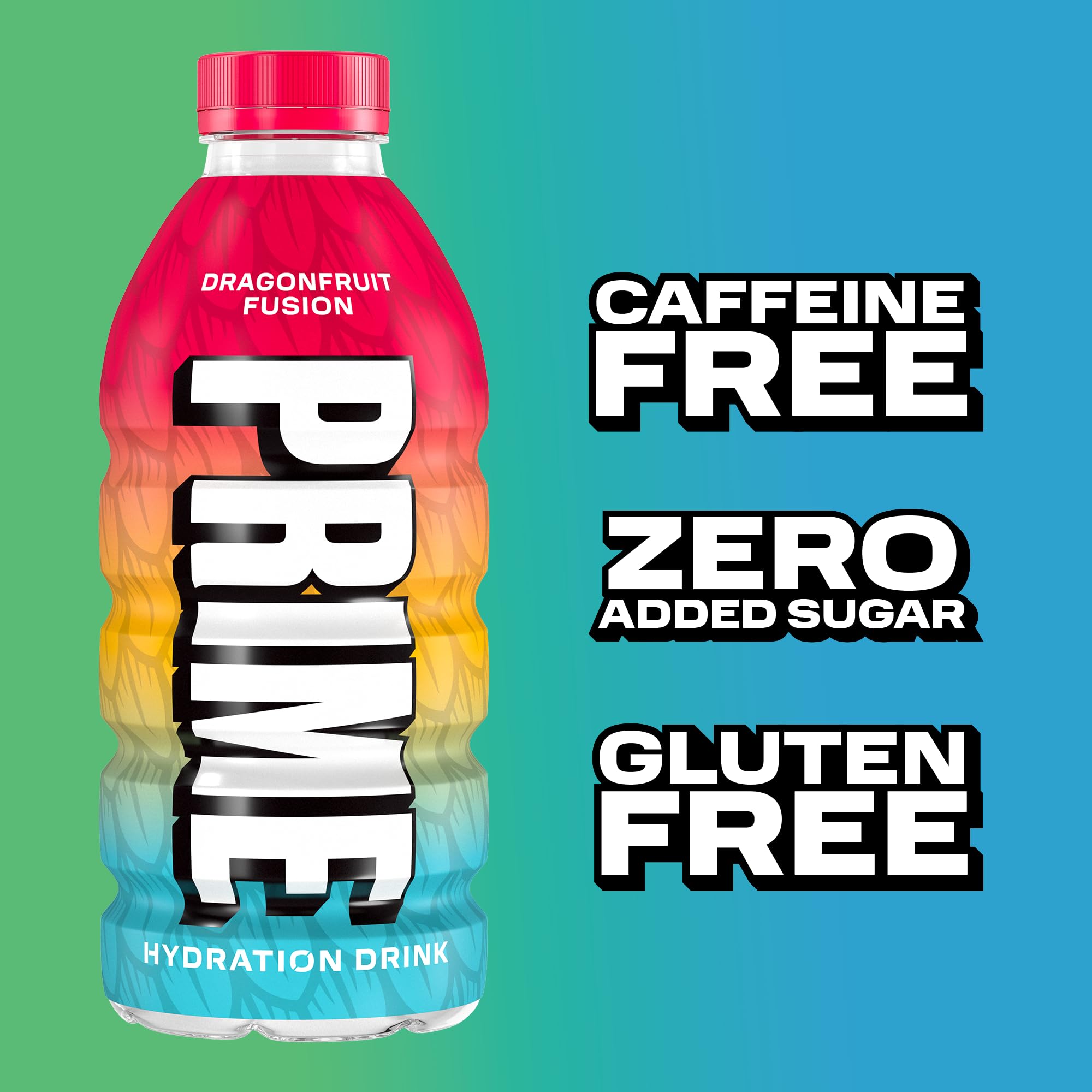 PRIME Hydration pour action showing quick hydration on the go