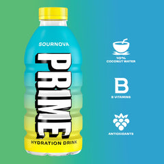 PRIME Hydration Strawberry Banana bottle offering daily hydration and taste