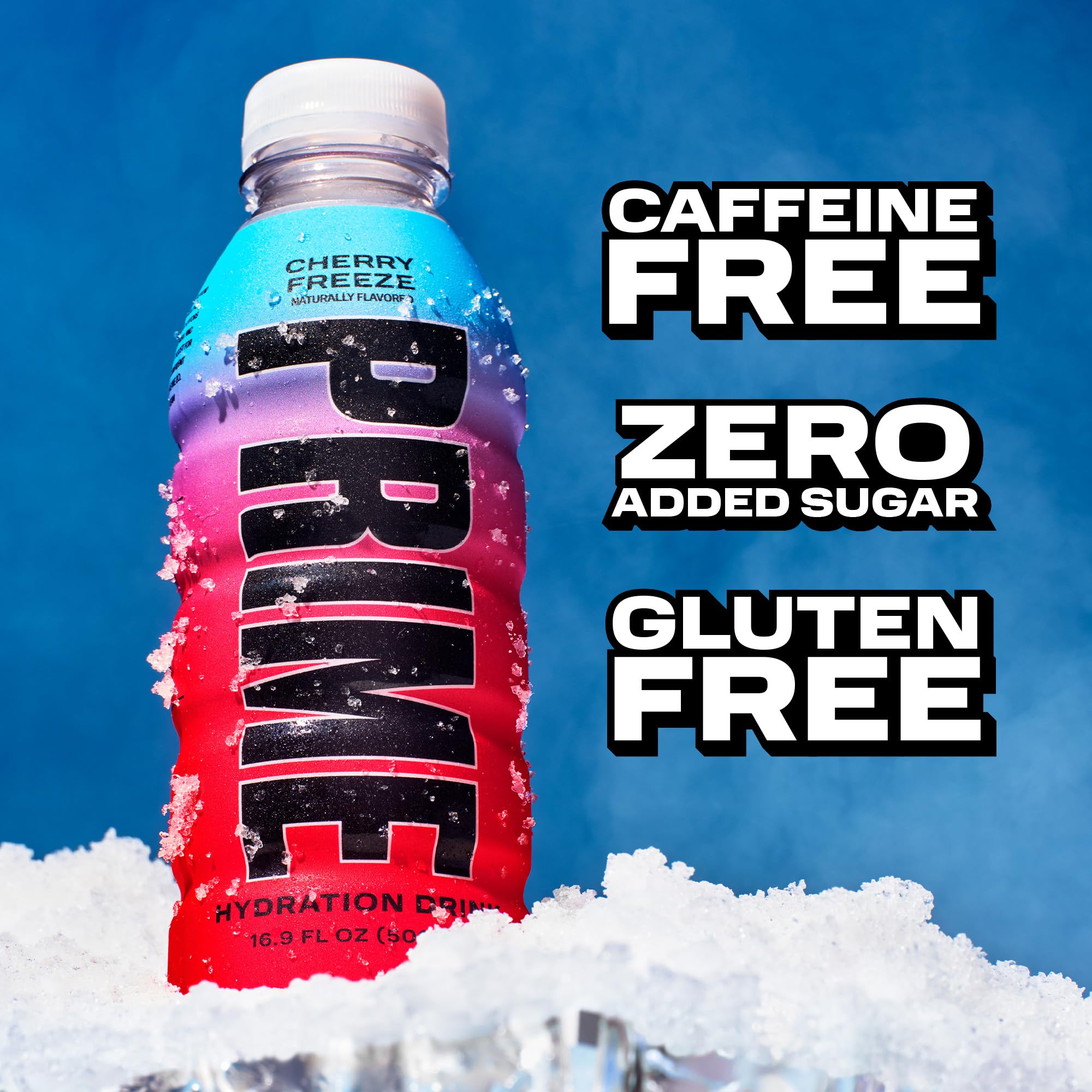 PRIME Hydration Cherry Freeze with BCAAs and electrolytes details