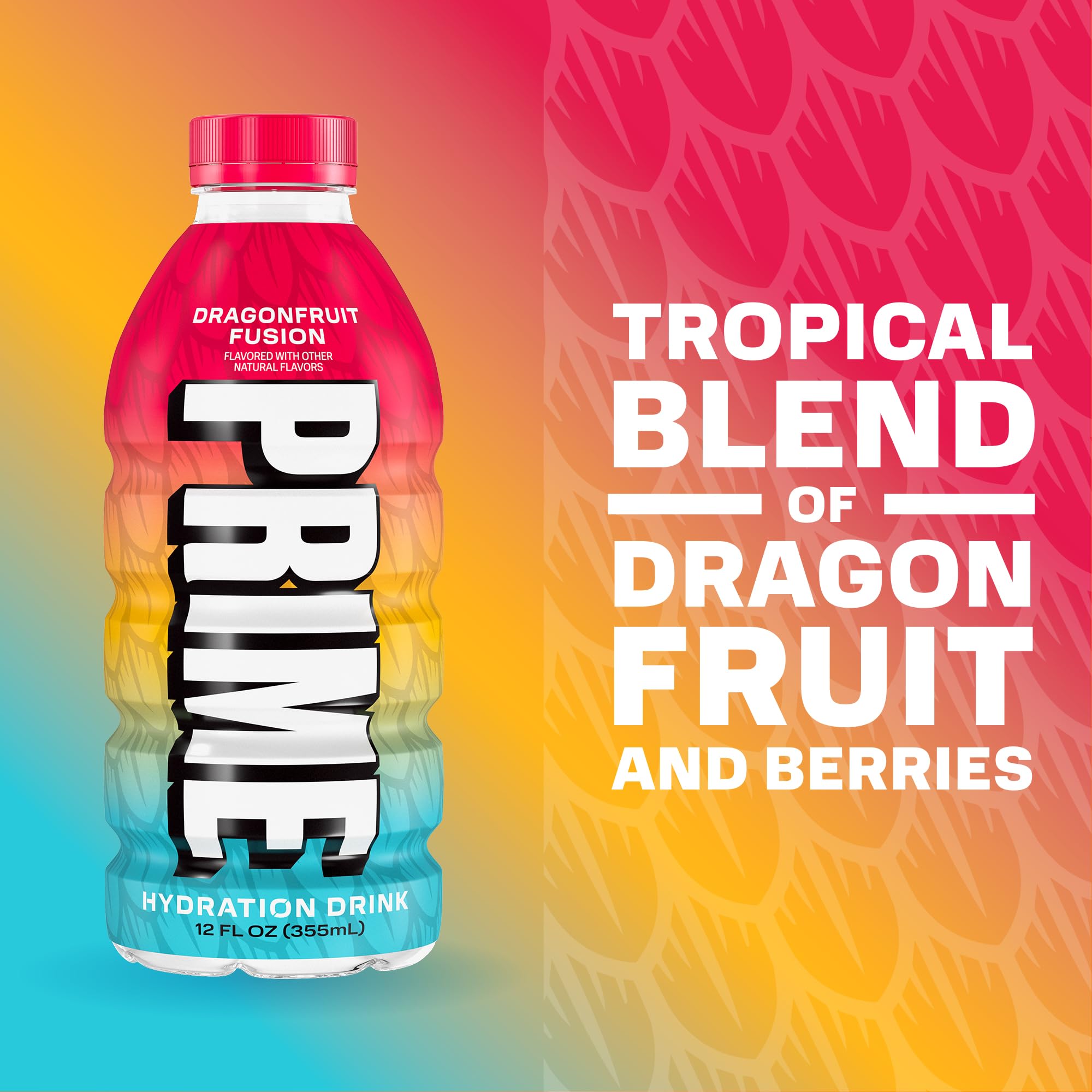 PRIME Hydration Future Freeze bottle highlights caffeine-free, cooling flavor experience