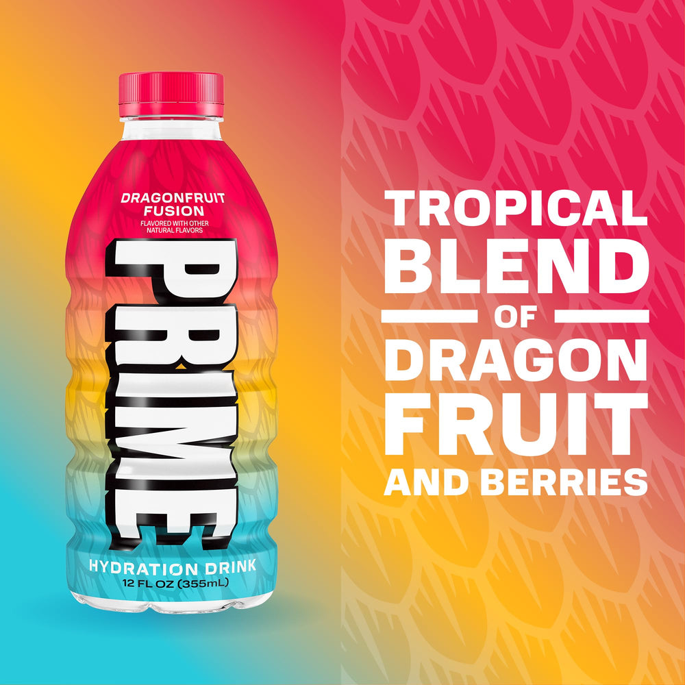 PRIME Hydration Future Freeze bottle highlights caffeine-free, cooling flavor experience