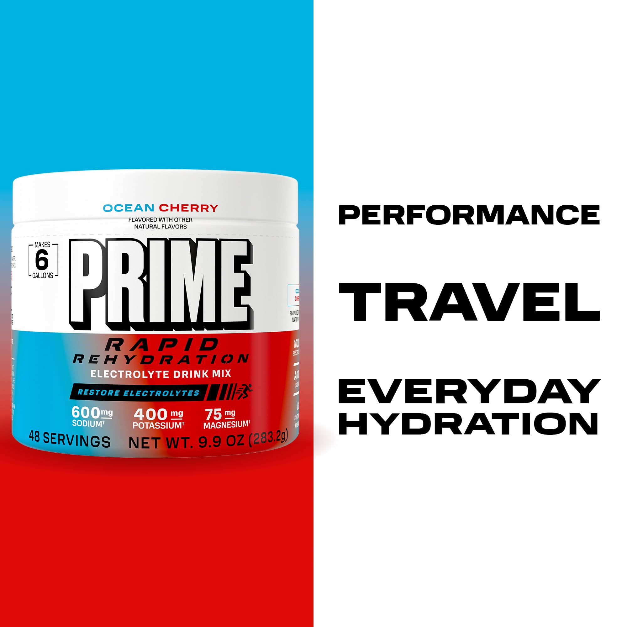 Prime hydration on the go kit with tub and shaker.