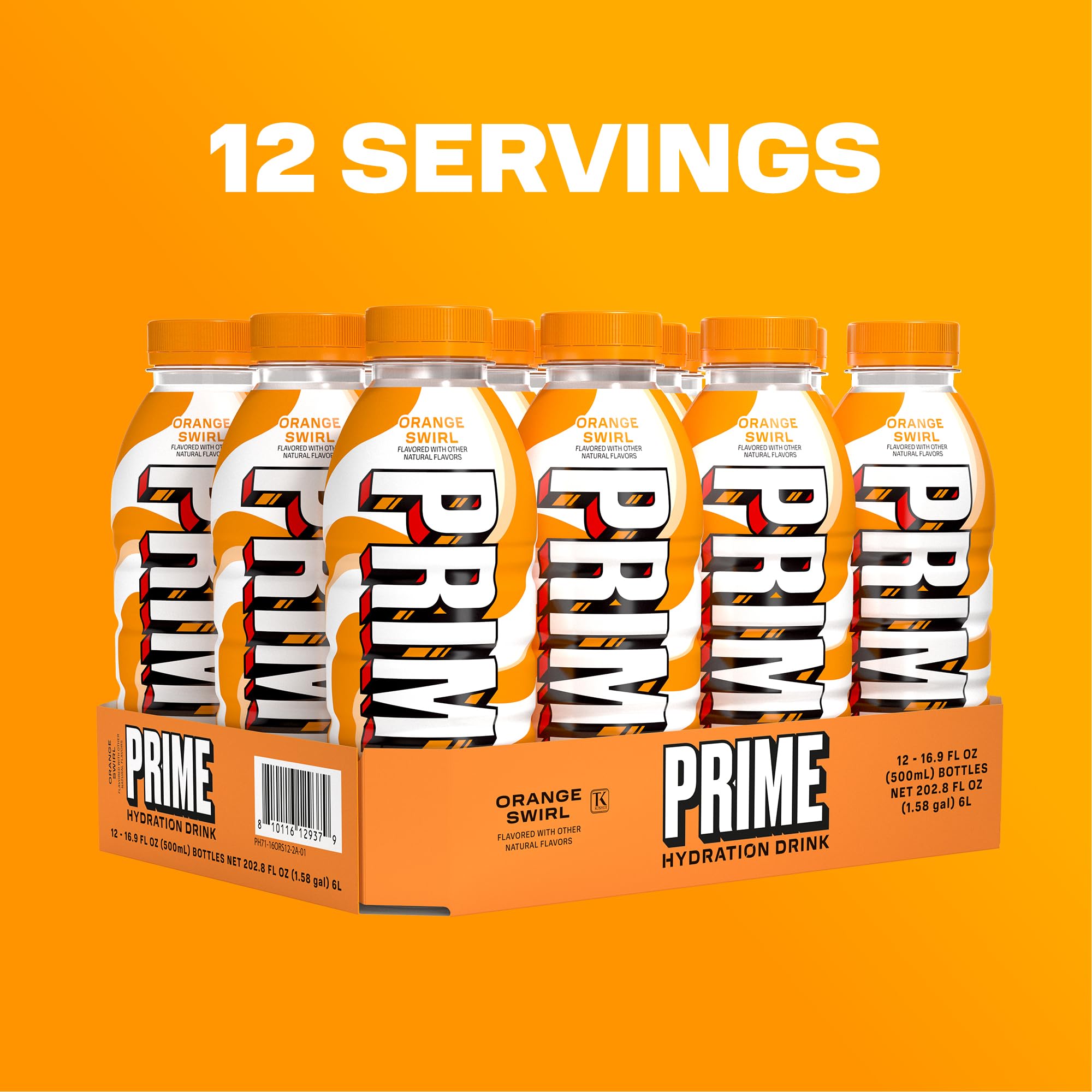 PRIME Hydration Orange Swirl after-workout scene suggesting convenient recovery drink