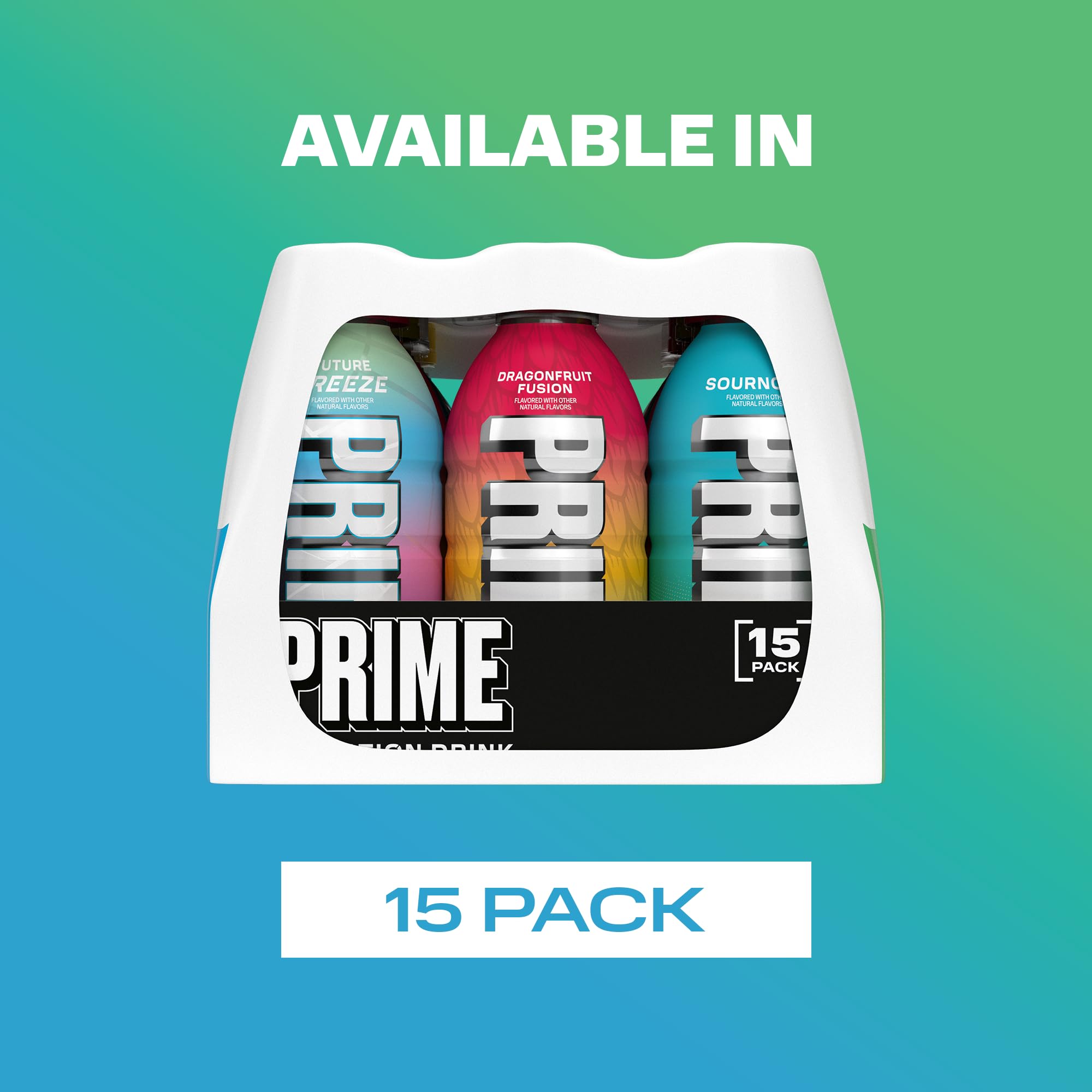 PRIME Hydration 15-bottle pack showcasing value for active lifestyles