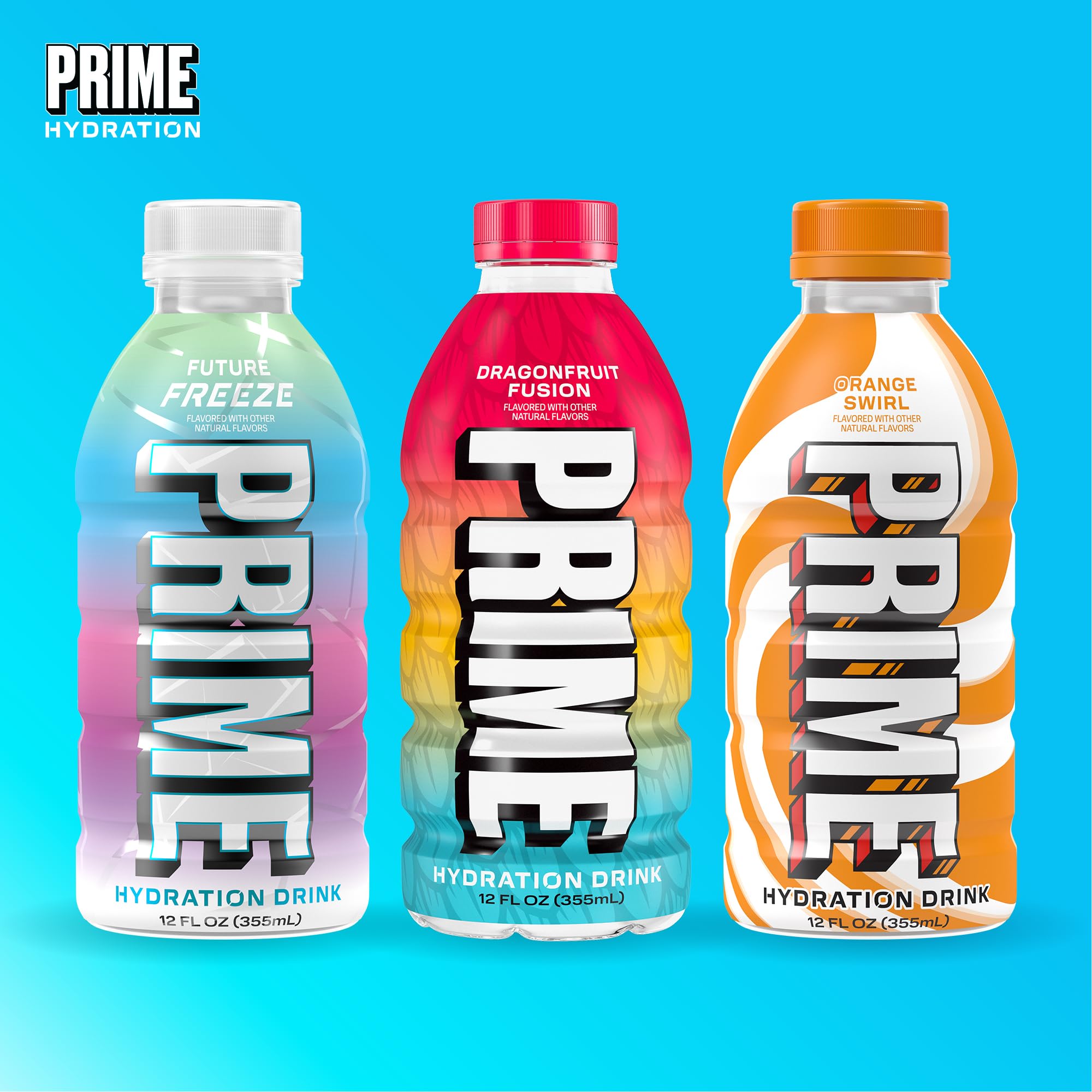 PRIME Hydration recovery scene with athletes enjoying a zero added sugar drink
