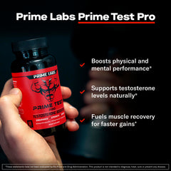 Prime Test Pro capsules ready for daily supplementation