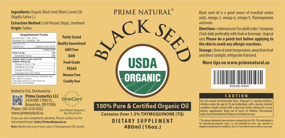 PRIME NATURAL oil in a measuring dropper for easy daily use.