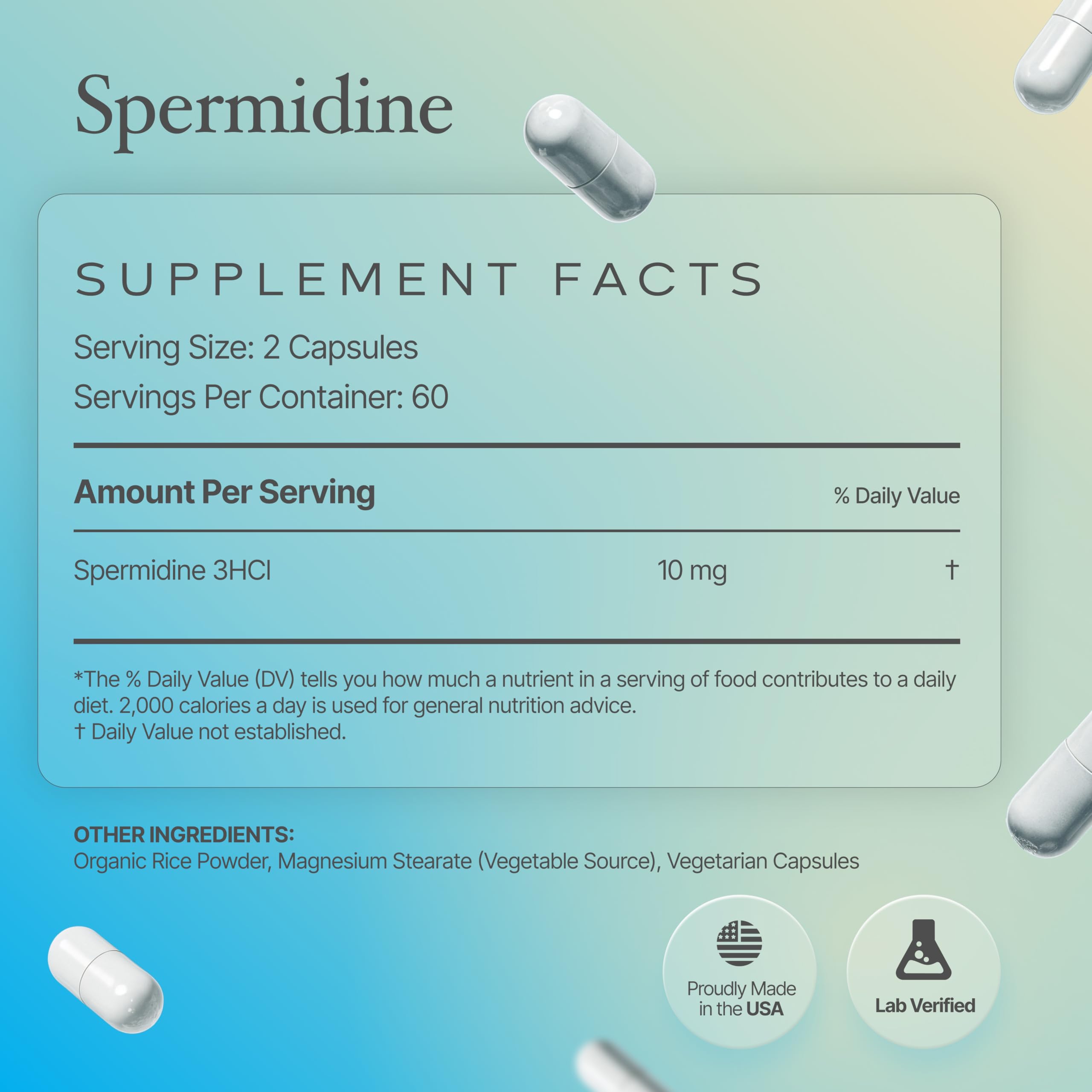 Daily wellness routine with Prime Powders Spermidine capsules for convenient use.
