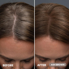 Prime Prometics Gray Root Coverage close-up shows seamless shade refreshment.