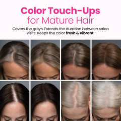 Prime Prometics Instant Coverage Hairline Powder on thinning area adds density.